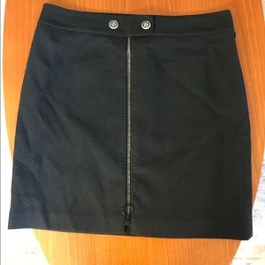 J.McLaughlin lined navy zip skirt size 10